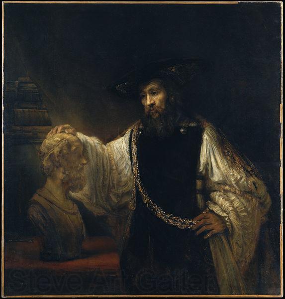 Rembrandt Peale Aristotle with a Bust of Homer France oil painting art